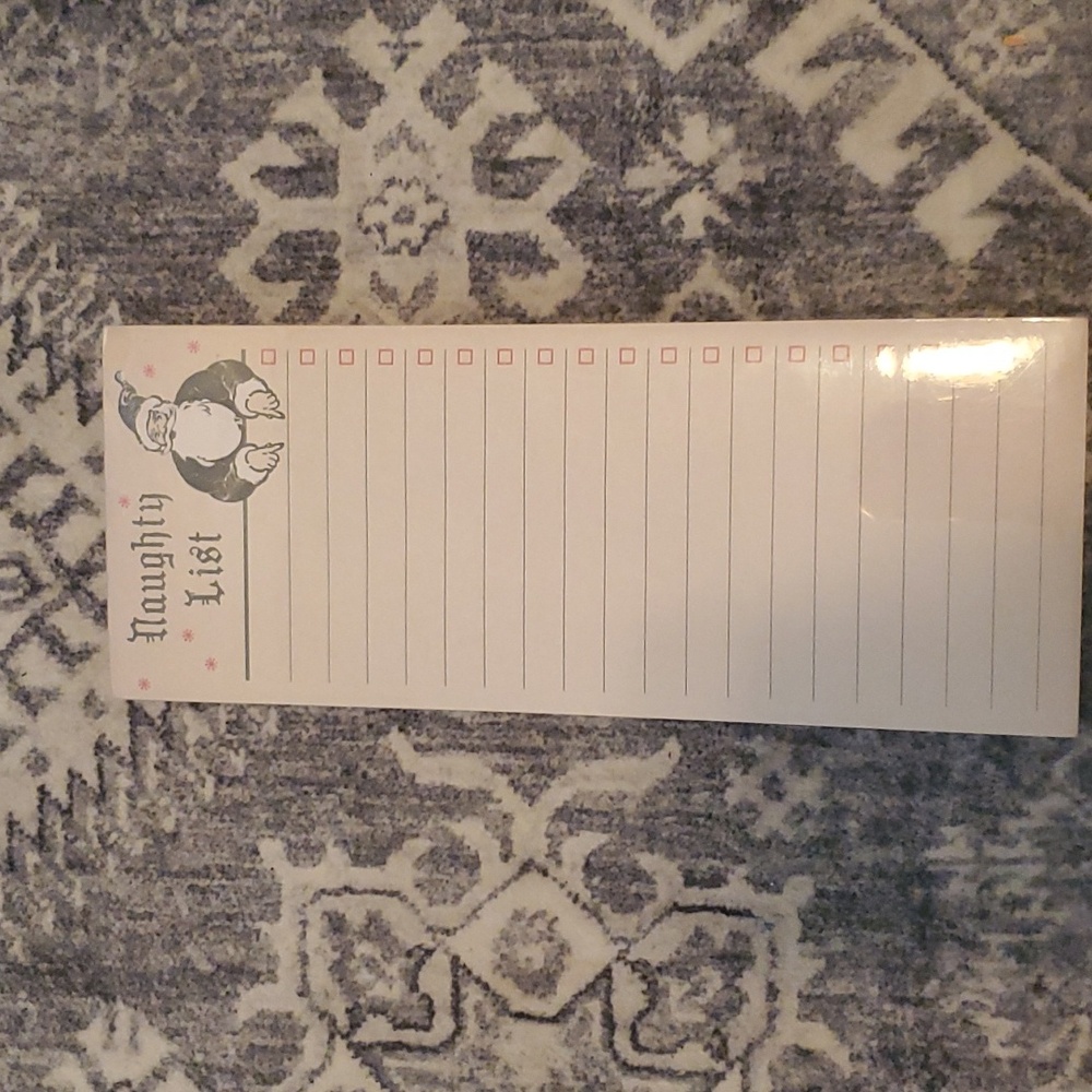 New Sugarboo Naughty List Note Pad